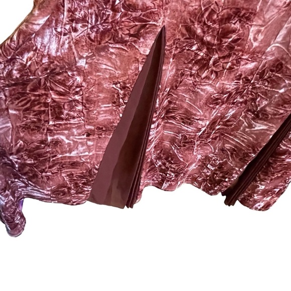 Wanko Velvet Floral Bead Detail Ruffle Neckline
Midi Long Dress-Size 38/Size 6 - Picture 6 of 7